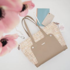 トートバッグ きれいめ アラフォー女性にオススメ  ツイード ベージュ編