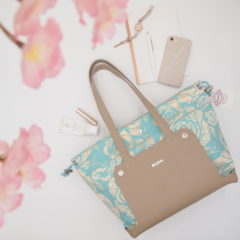 トートバッグ きれいめ アラフォー女性にオススメ  トルコブルー編