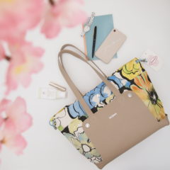 トートバッグ きれいめ アラフォー女性にオススメ  リネン花柄バッグ編