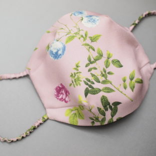 シルク100%なめらかマスク　リトルローズ