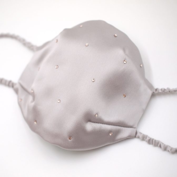 シルクマスク　スワロフスキー