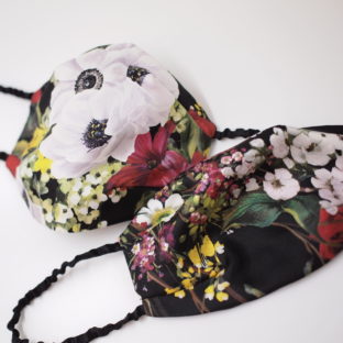 シルク100%なめらかマスク　ミッドナイト　A