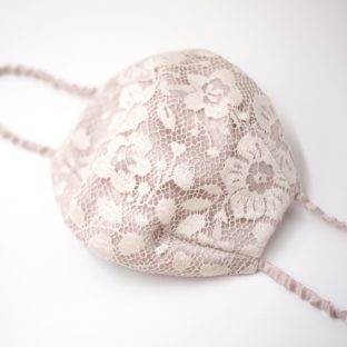 シルク&高級レースマスク　ブルージュ