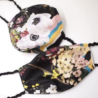 シルク100%なめらかマスク　ミッドナイト　B