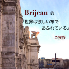 Brijean的「世界は欲しい布であふれている」ご挨拶